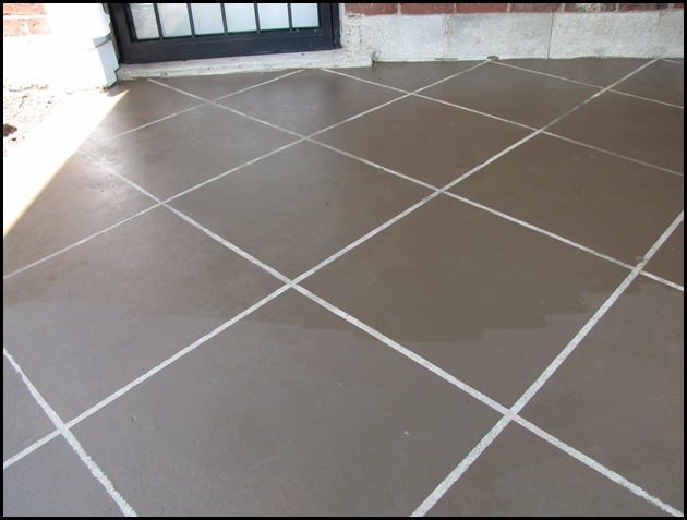 patio floor tile before half reveal beneath heart does traci makeover shiny difference above sealer